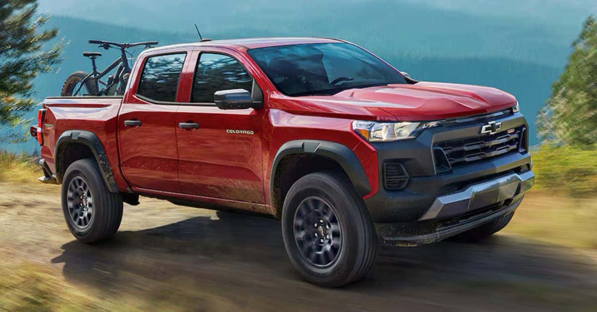 2024 Chevrolet Colorado driving uphill