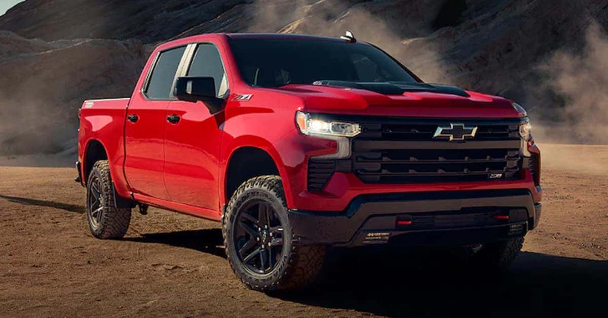 2024 Chevy Silverado 1500 parked off road