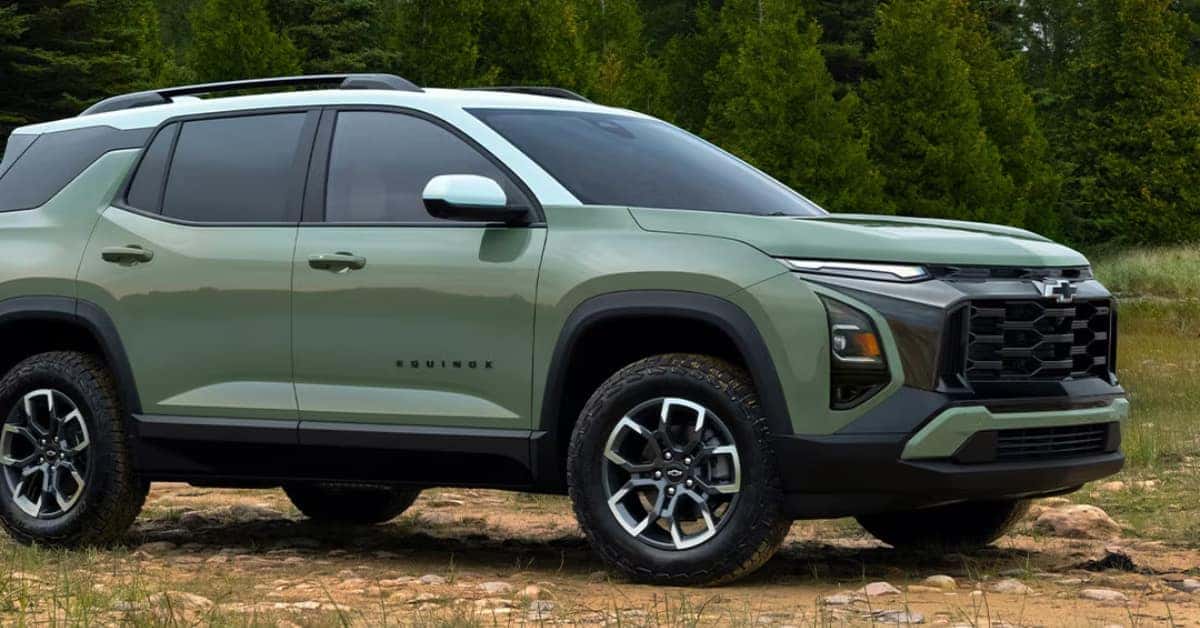 2025 Chevy Equinox parked on grassland
