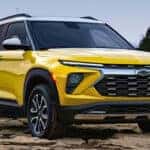 2024 Chevy Trailblazer parked on rocky terrain