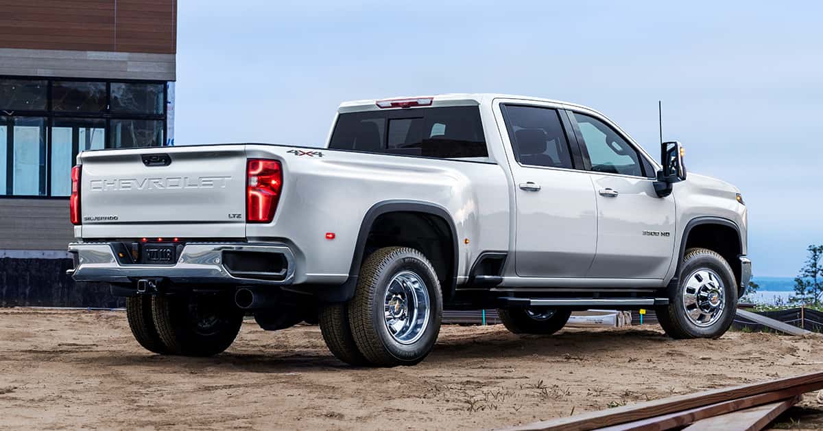 2024 Chevy Silverado 3500HD on a dirtroad