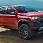 2024-Chevrolet-Colorado-driving-on-a-mountainside-with-a-view