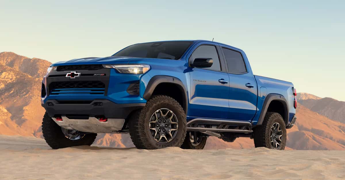 2026 Chevy Colorado on top of sandy terrain