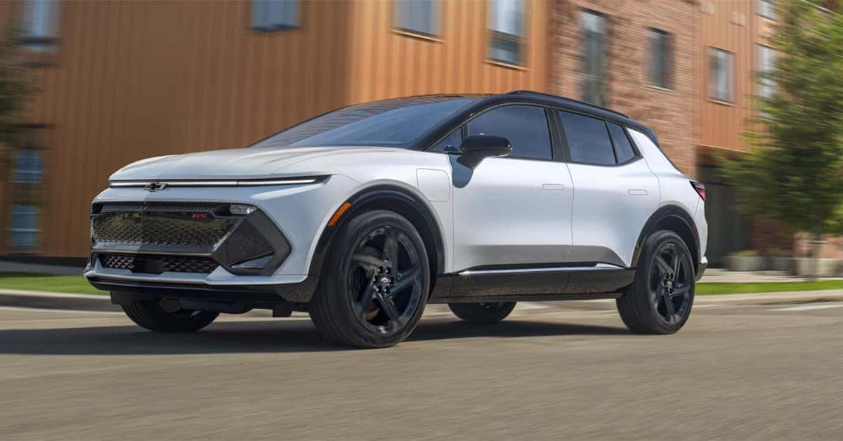 2026 Chevrolet Equinox EV exterior in white