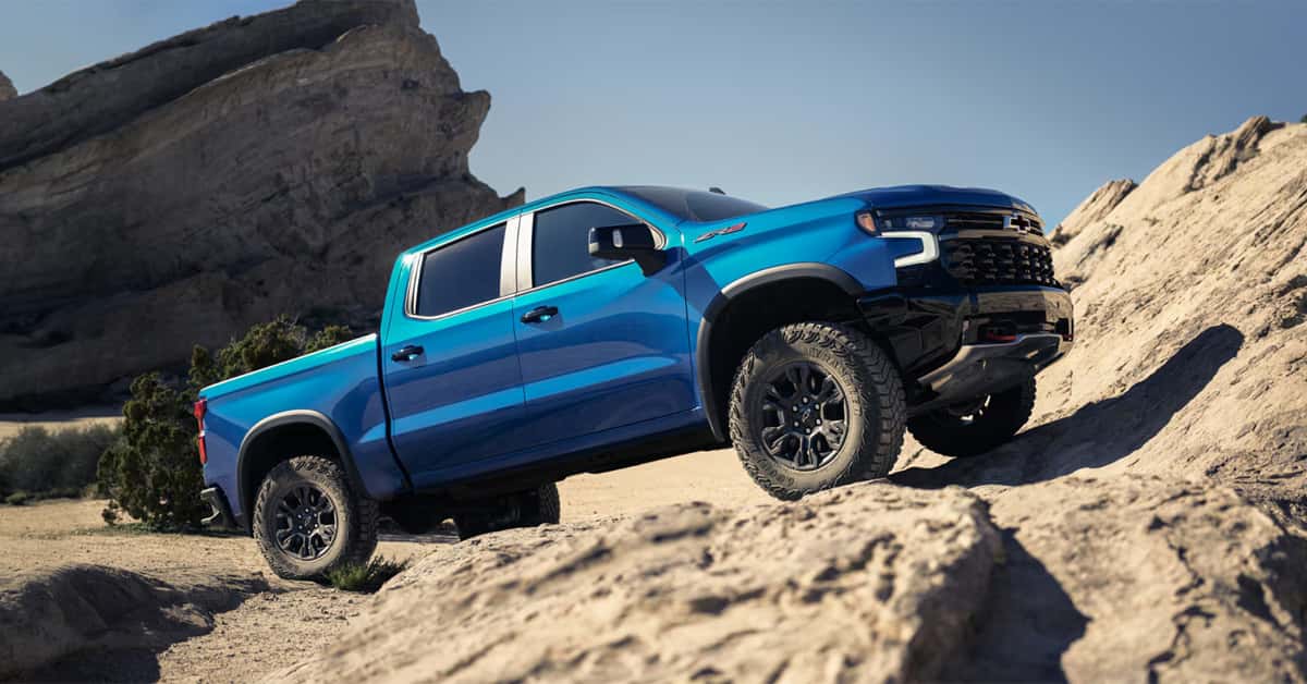 2026 Chevrolet Silverado 1500 exterior in blue