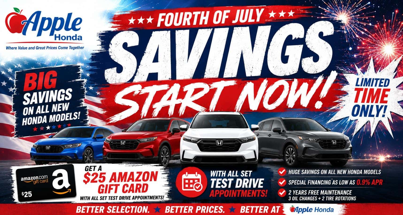 Forth of July Savings Start Now