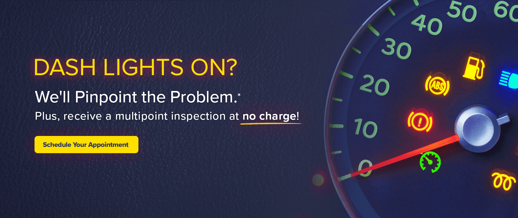 dash lights on service campaign - schedule service