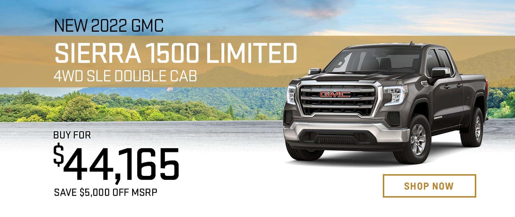 New 2022 GMC Sierra 1500 Limited 4WD SLE Double Cab