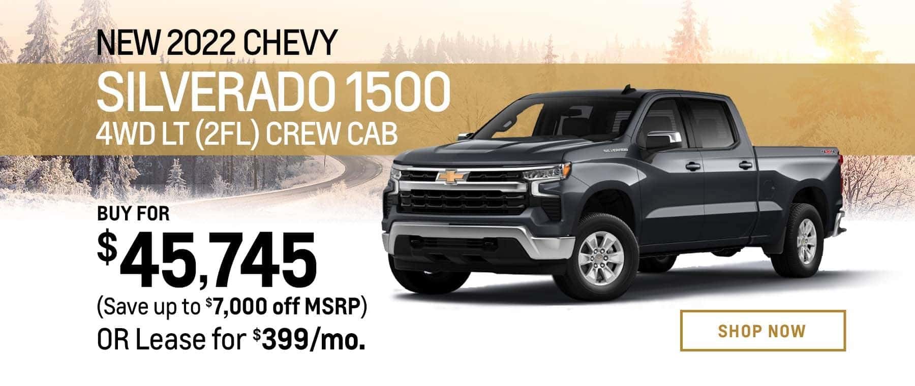 New 2022 Chevrolet Silverado 1500 4WD LT (2FL) Crew Cab