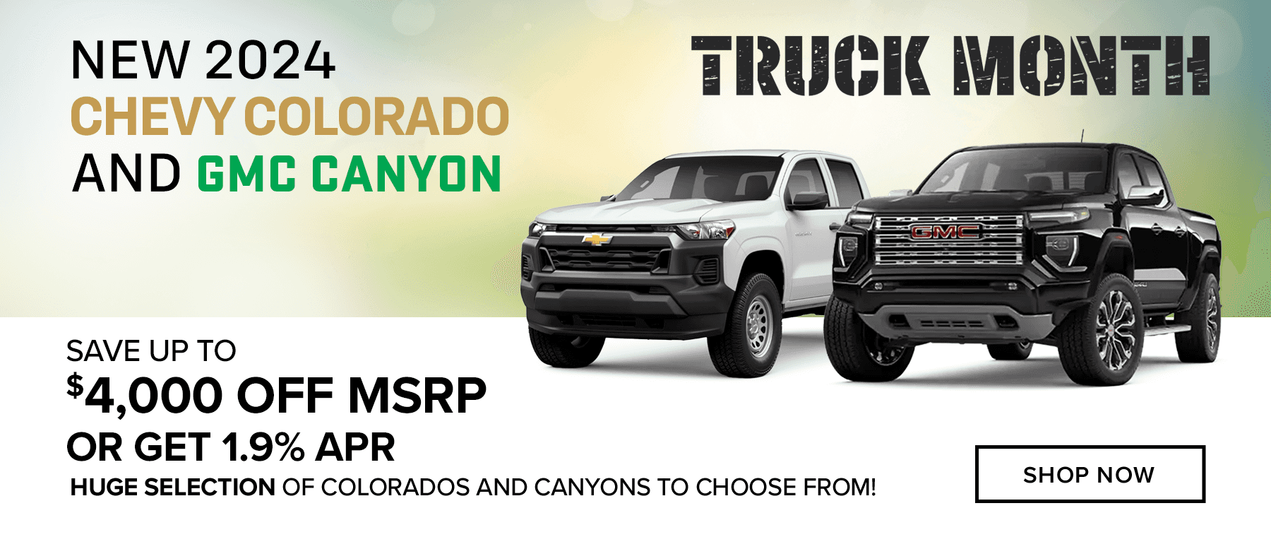 New 2024 Chevrolet Colorado and GMC Canyon