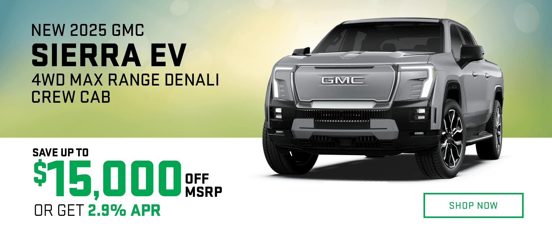 New 2025 GMC Sierra EV Special