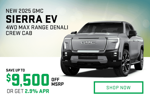 New 2025 GMC Sierra EV 4WD Max Range Denali Crew Cab