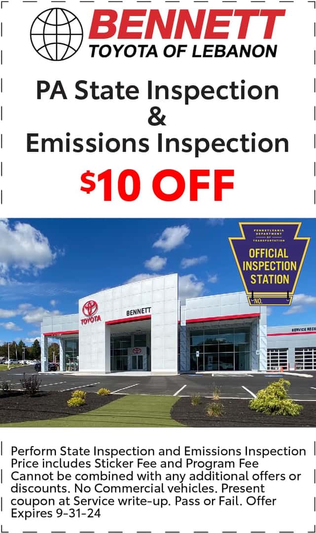 Auto Service Specials | Bennett Toyota of Lebanon near Palmyra