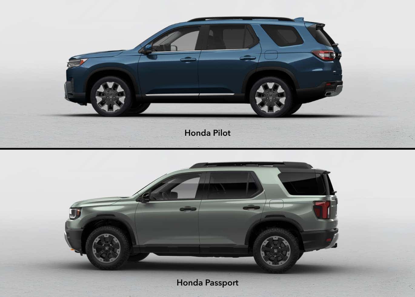 Honda Passport vs. Pilot Size Difference