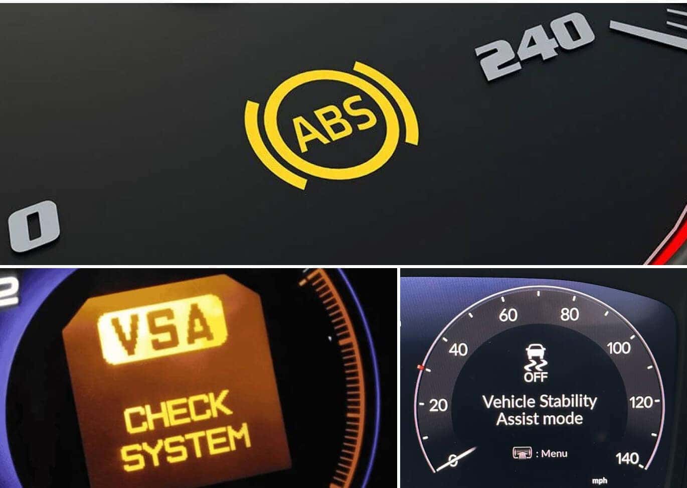 Amber Honda CR-V Dashboard Lights Continued B