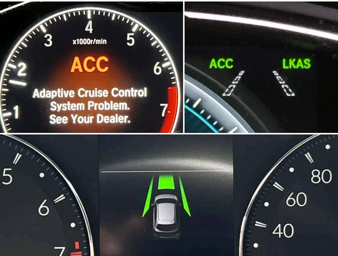 Amber Honda CR-V Dashboard Lights Continued D