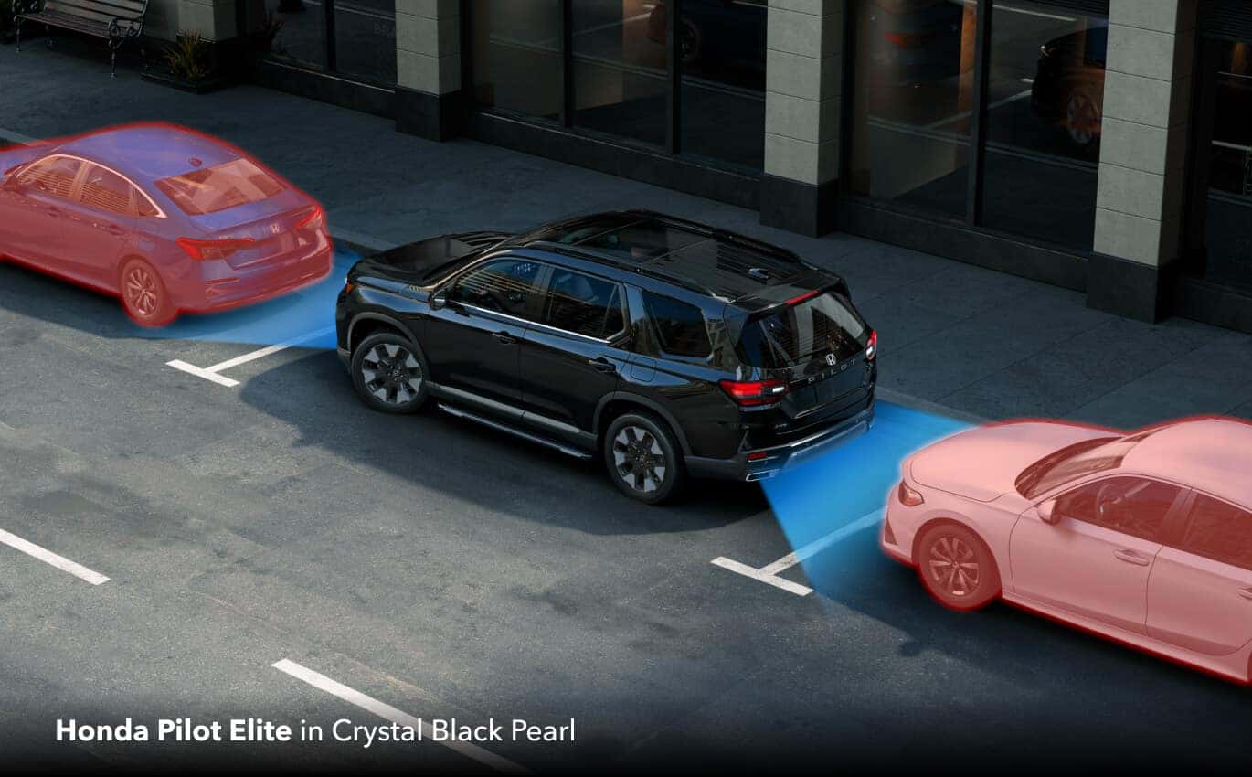 Honda Pilot Elite in Crystal Black Pearl shown.