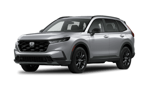 Honda CR-V Hybrid SUV shown from a front three-quarter view.