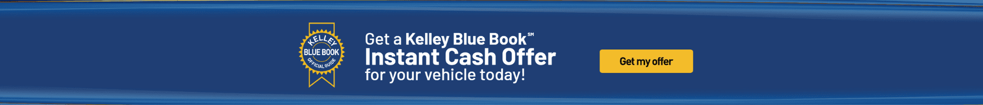 KBB ICO Kelly Blue Book Instant Cash Offer at Bulldog Kia banner for trading in a used vehicle with a fair value used vehicle quote