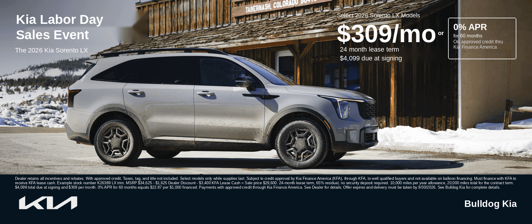Labor Day Sales Event