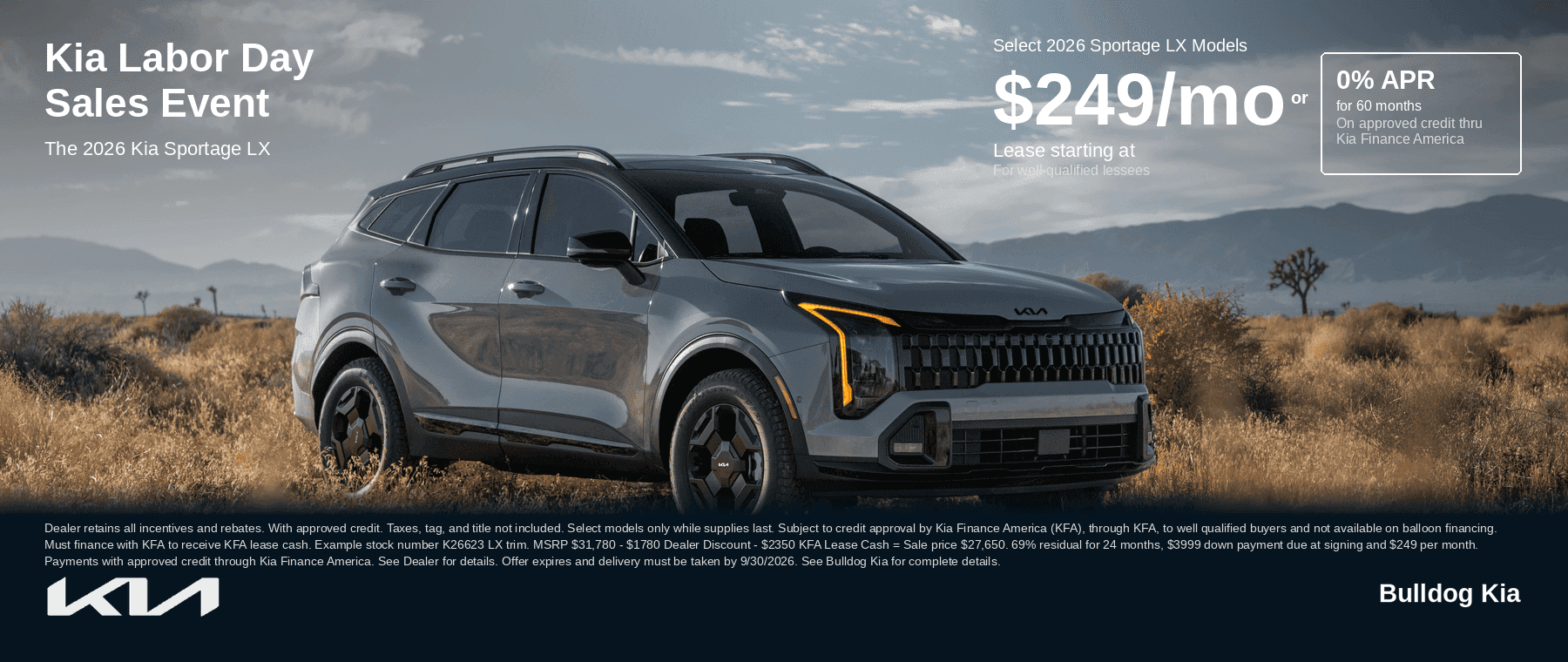 Sportage labor day