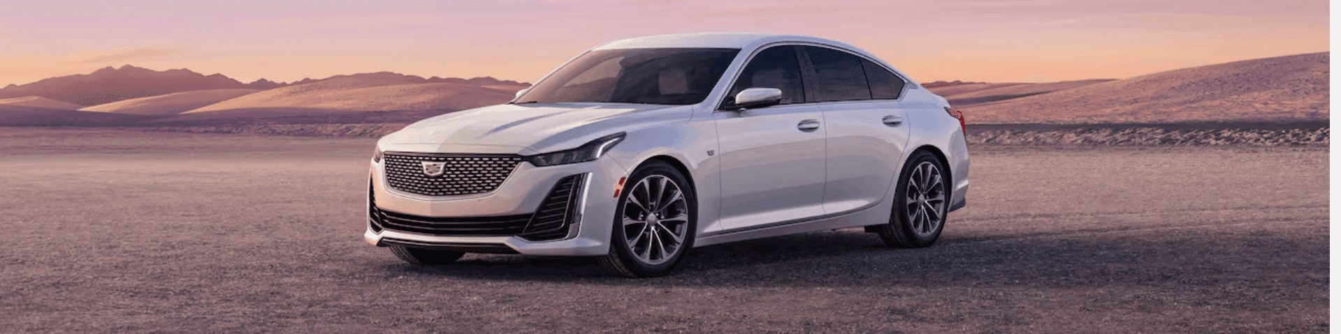 2023 Cadillac CT5 parked in a desert