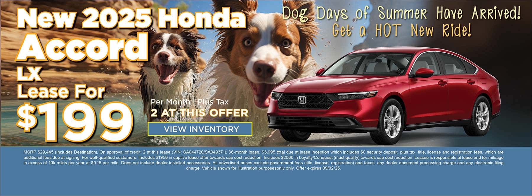 August Accord Offer