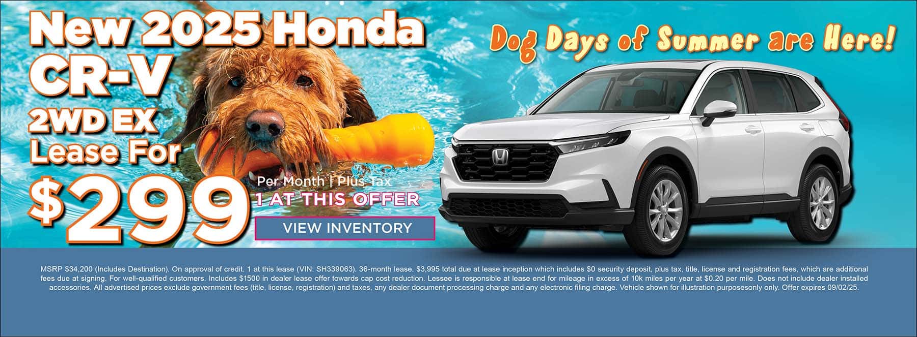 August CR-V Offer