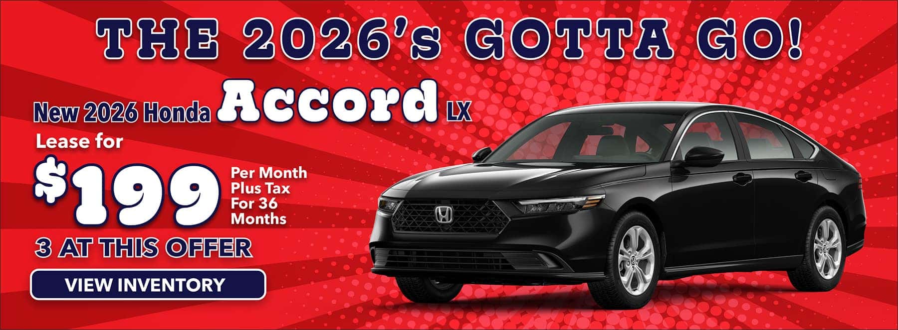 2026 Honda Accord special offer