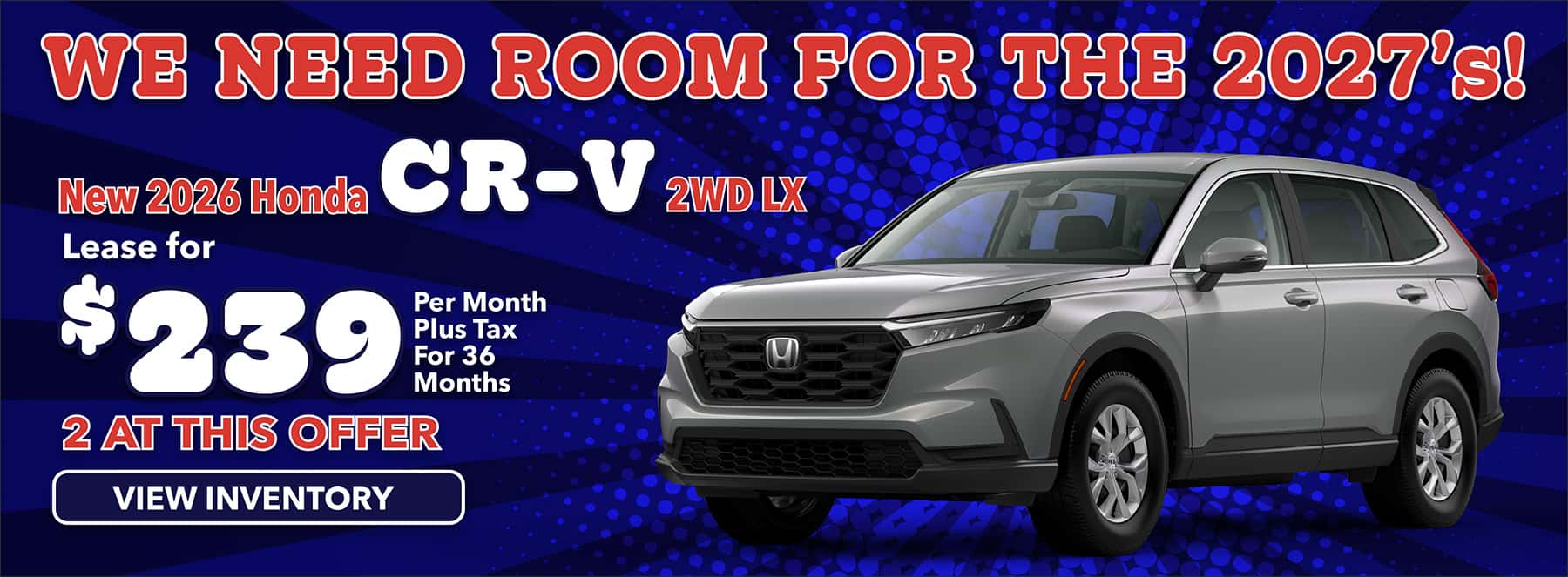 2026 Honda CR-V special offers