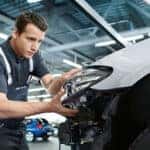 BMW headlight adjustment