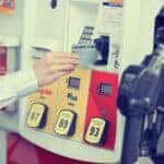 Row of Gas Pumps