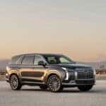 parked hyundai palisade suv