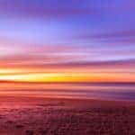 sunset at a beach