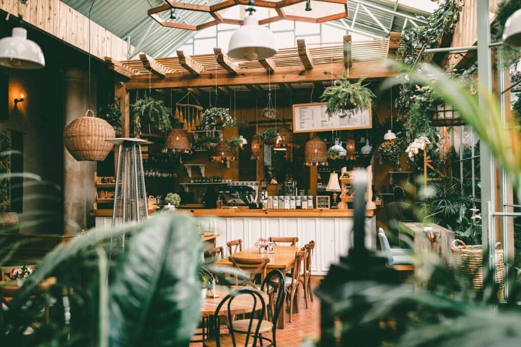 interior of a coffee shop