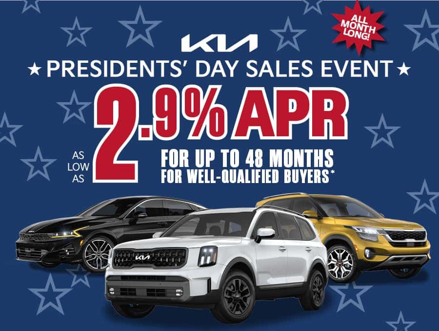 Presidents Day Sales Event Courtesy Kia