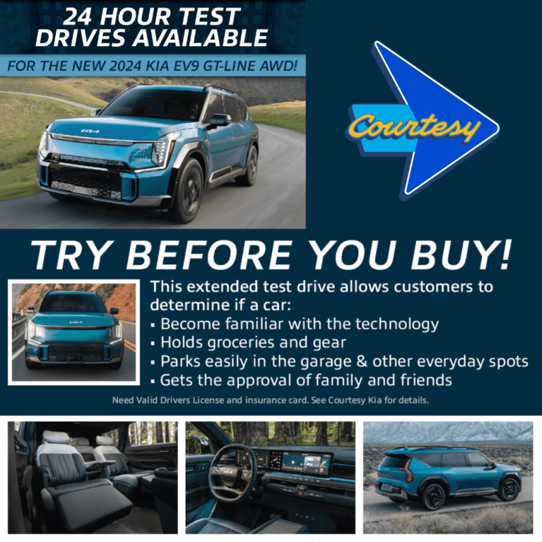 Experience the 2024 Kia EV9 GTLine AWD with our Exclusive 24Hour Test