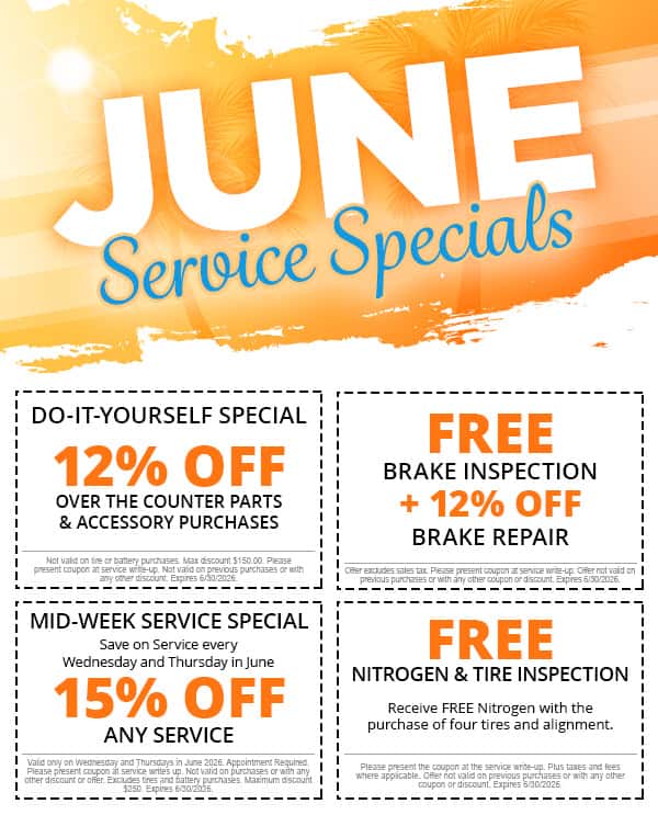 June Service Specials