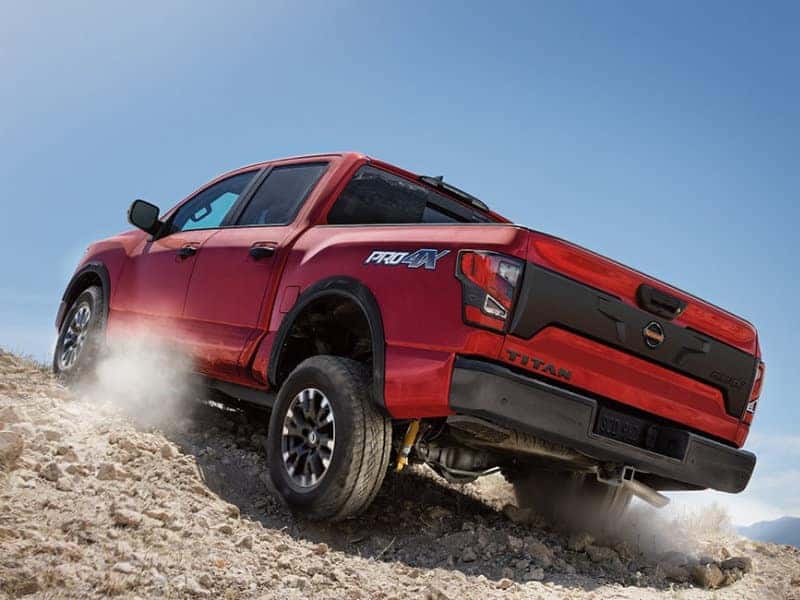 Research trim levels on a 2022 Nissan TITAN near Vail CO