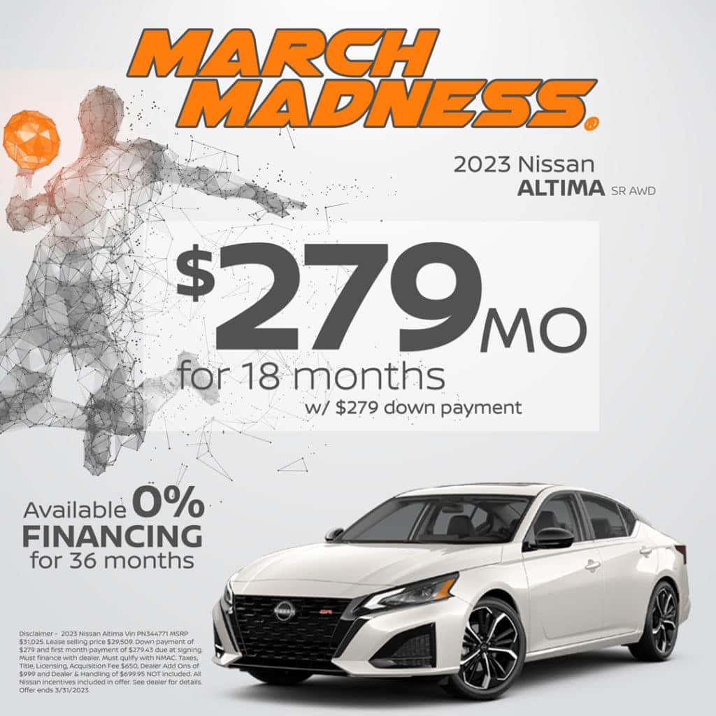 2023 Nissan Altima SR AWD Lease Special