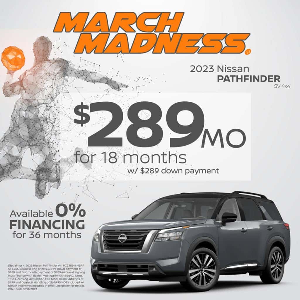 2023 Nissan Pathfinder SV 4x4 Lease Specials
