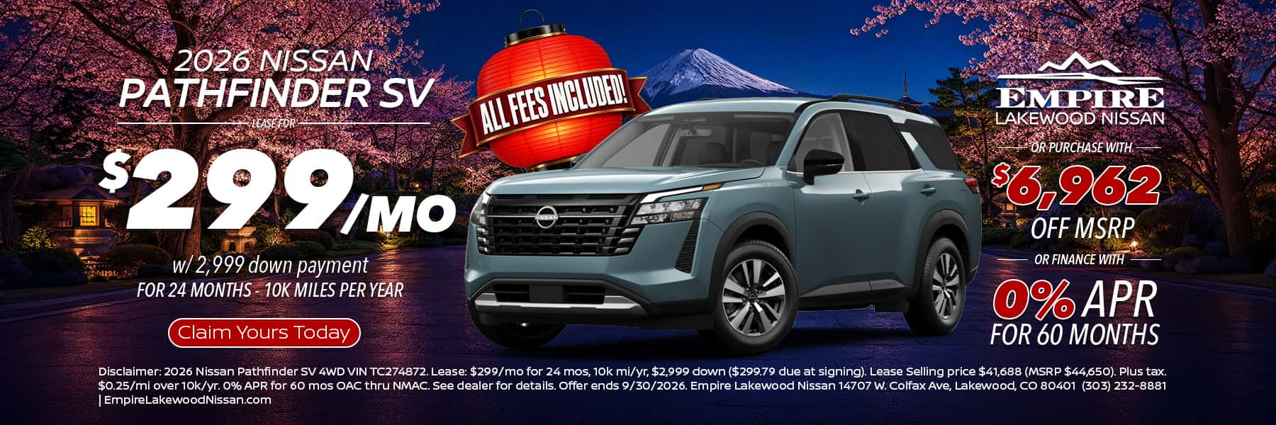 2026 Nissan Pathfinder for Sale in Denver, CO