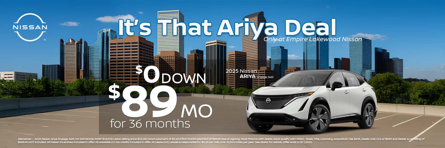 2025 Nissan Ariya Engage AWD