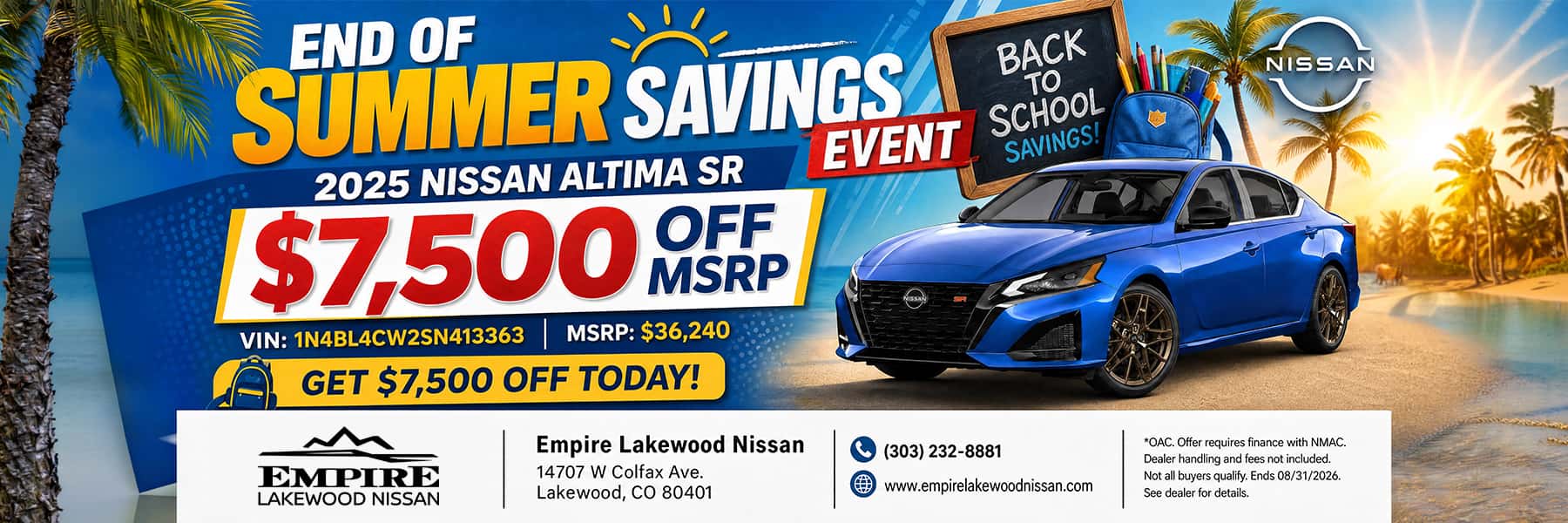 2026 Nissan Altima SR AWD for Sale in Denver, CO
