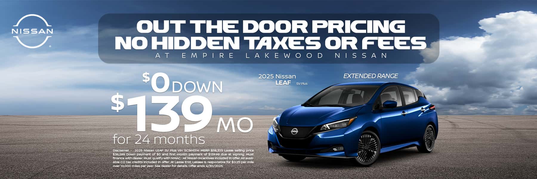 2025 Nissan LEAF SV Plus for sale in Denver, CO
