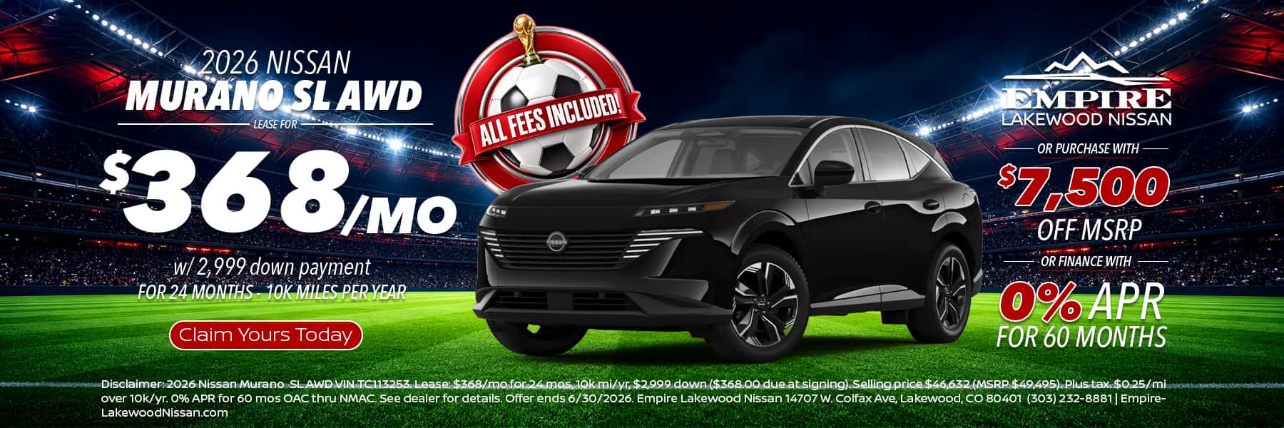 2026 Nissan Murano for sale in Denver, CO