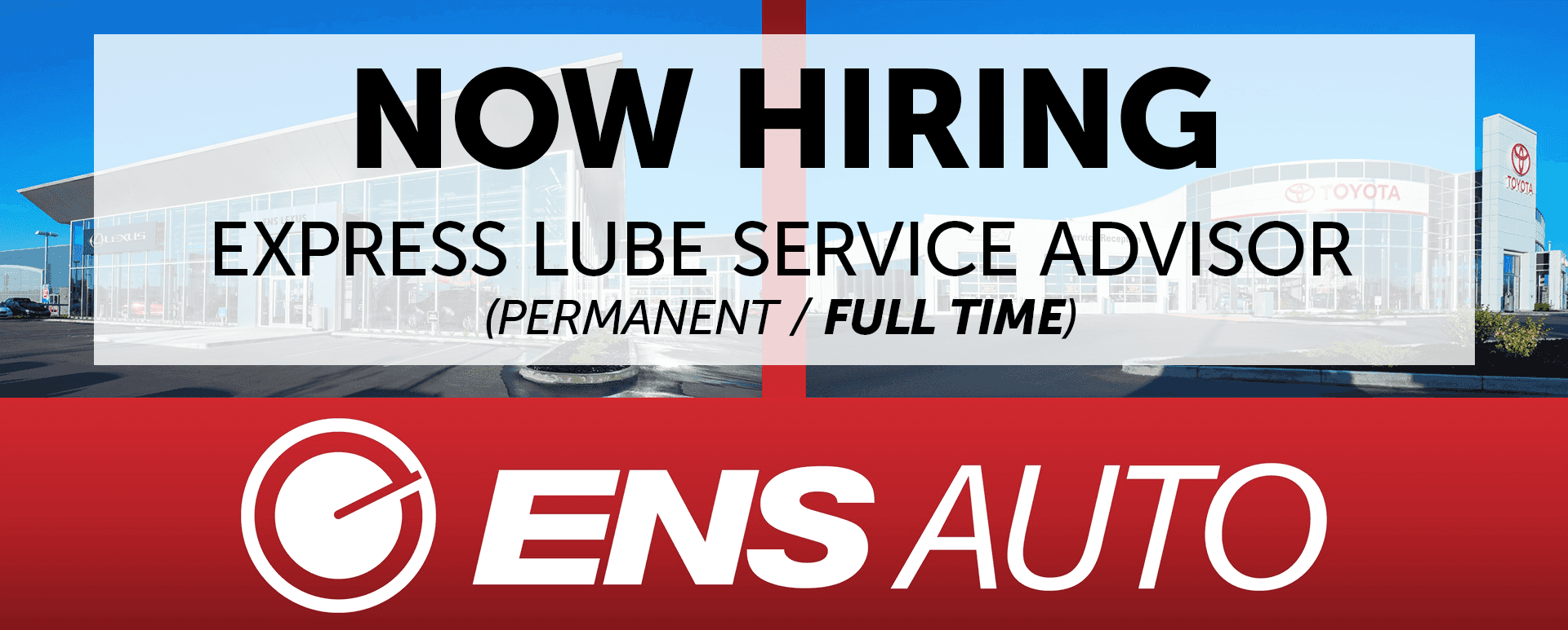 Now Hiring Express Lube Service Advisor