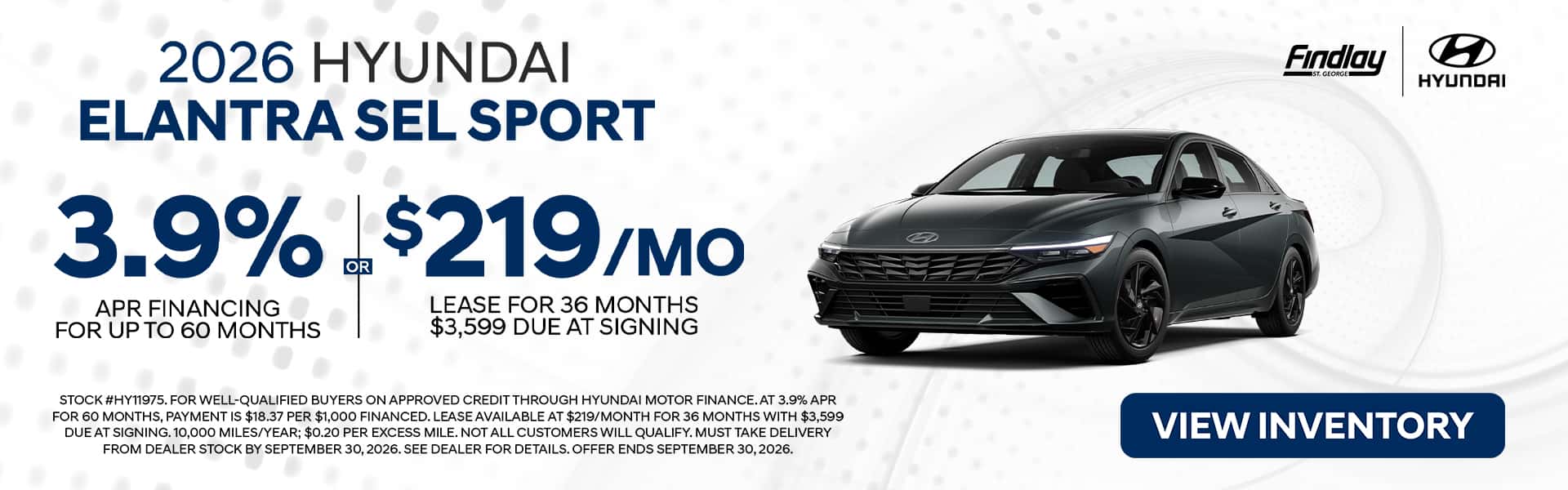 Sept Hyundai 2026 Elantra Special
