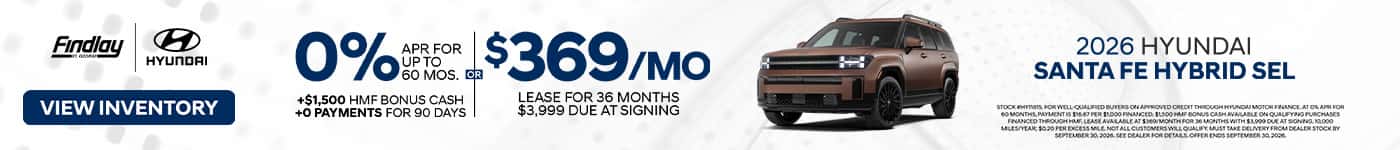 Sept Hyundai 2026 Sante Fe Special