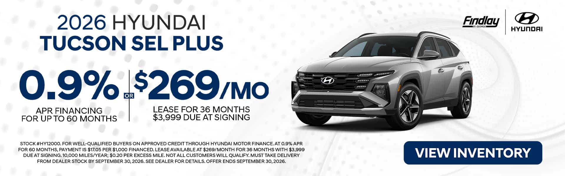 Sept Hyundai 2026 Tucson Special